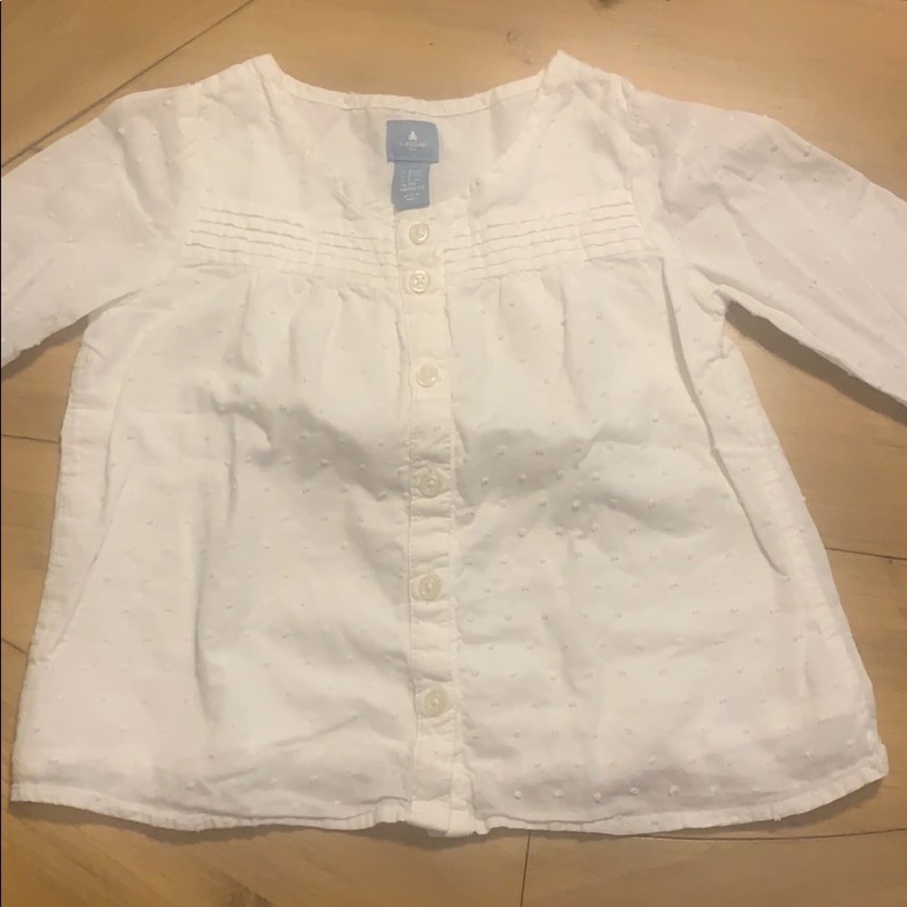 Baby gap toddler 3t white blouse